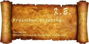 Kreischer Brigitta névjegykártya