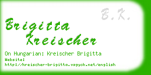 brigitta kreischer business card